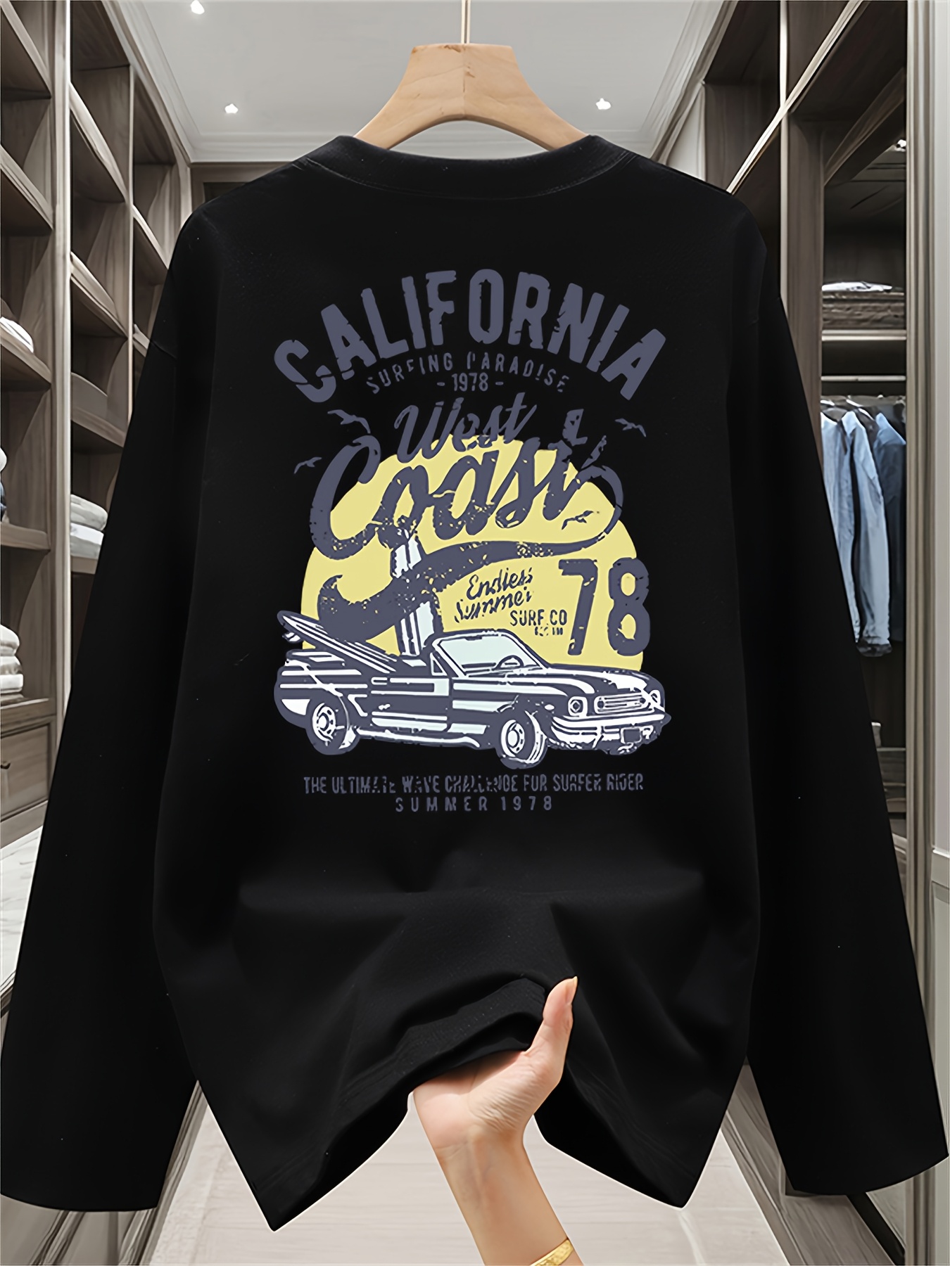 Men'S Fashion T Shirts - Bawełniana koszulka z długim rękawem, idealna