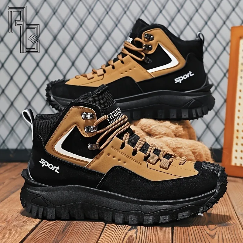 Mens Fashion Trainers - Męskie sneakersy plus size, buty outdoorowe,