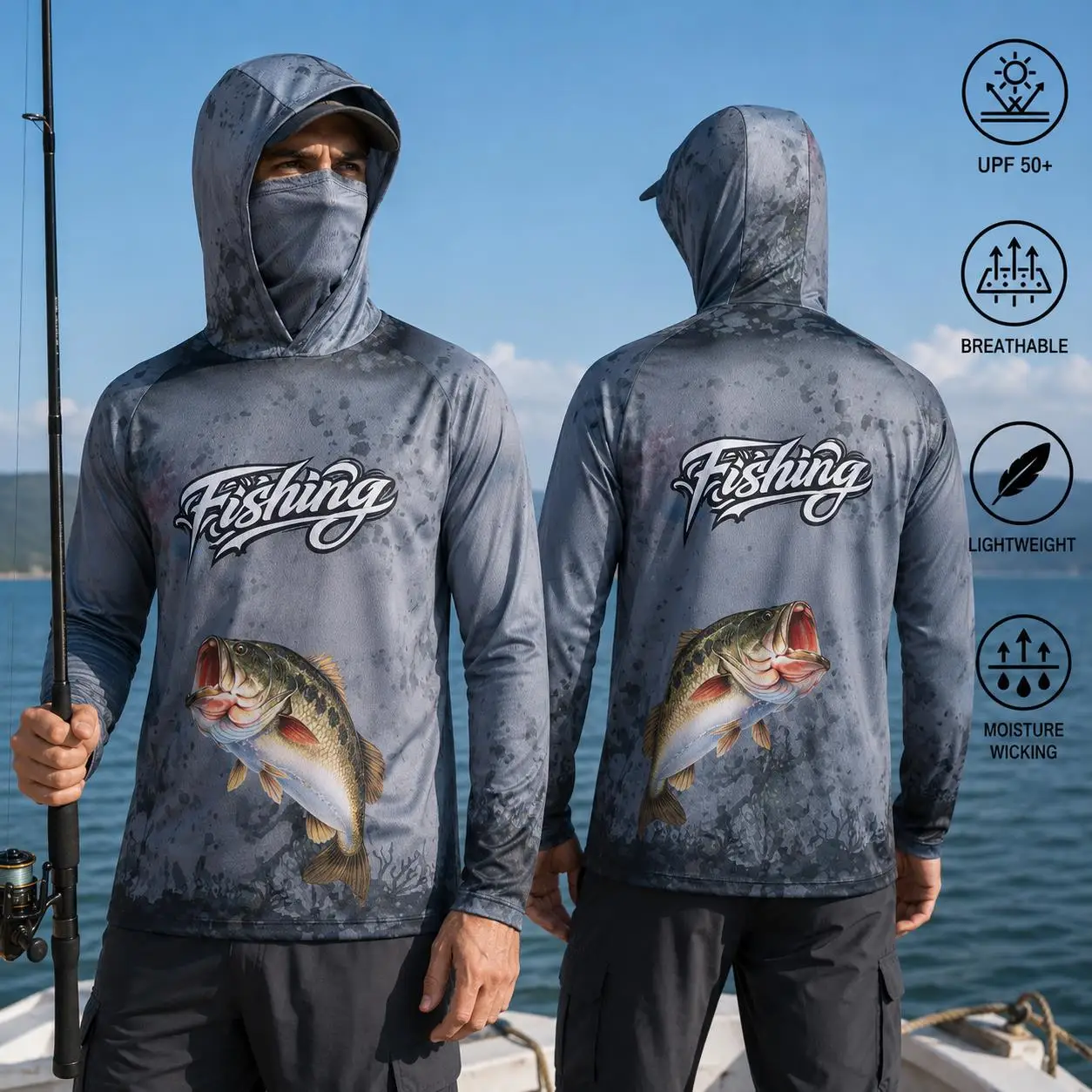 Koszula do wędkowania z kaptur – Mens Fashion Summer recenzja i cena