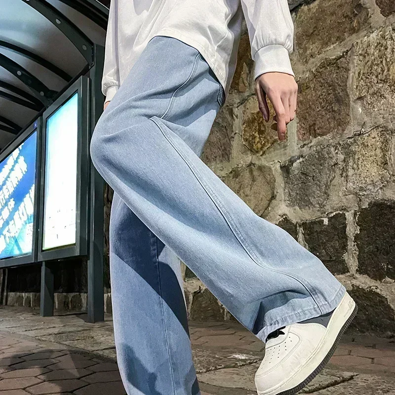 Koreański styl streetwear, now – Men'S Fashion Grey Jeans recenzja i cena