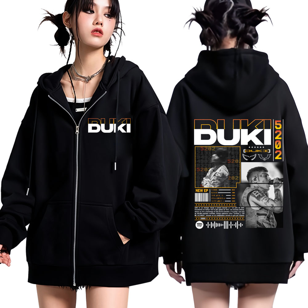 Bluzy z kapturem Rapper Duki D – Mens Fashion Zip Up Hoodies recenzja i cena