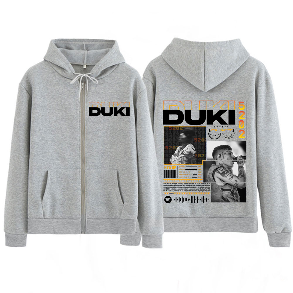 Bluzy z kapturem Rapper Duki D – Mens Fashion Zip Up Hoodies recenzja i cena